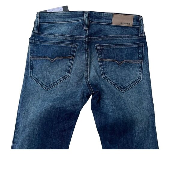 Diesel Womens Skinzee Low Super Slim Skinny Low Waist jeans Size W26 L32 $198 - Picture 8 of 13